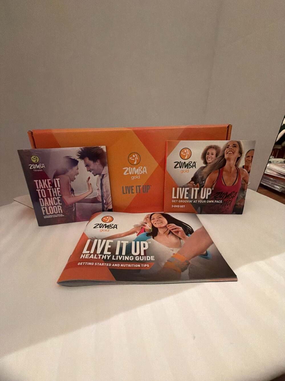 Zumba Gold Live It Up DVD Set And Weights